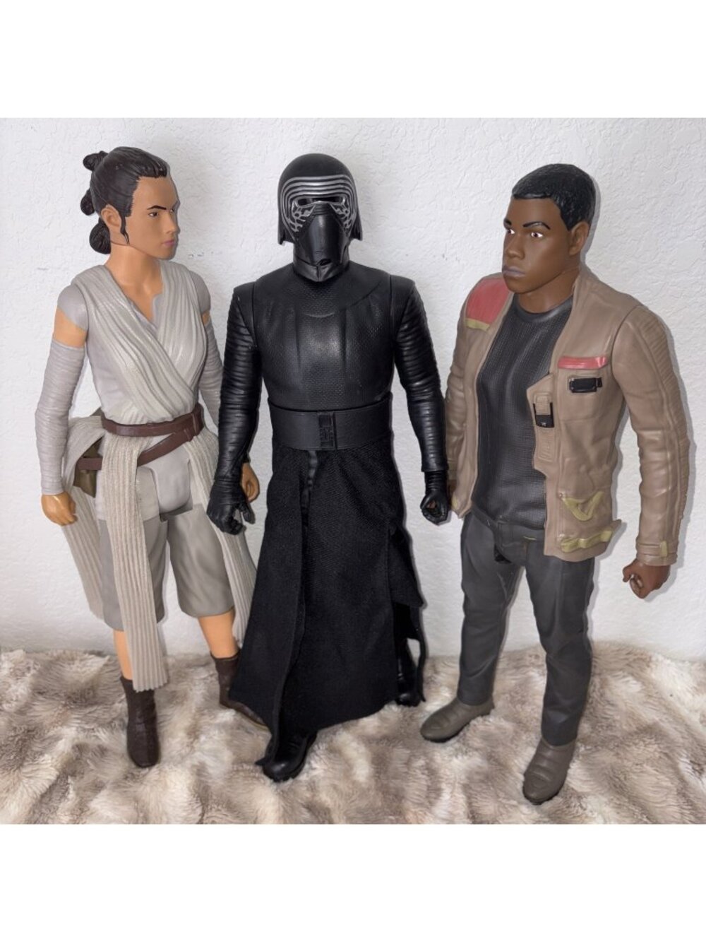 STAR WARS ROUGE ONE LOT OF 3 18" ACTION FIGURES KYLO REN, REY & FINN-READ!